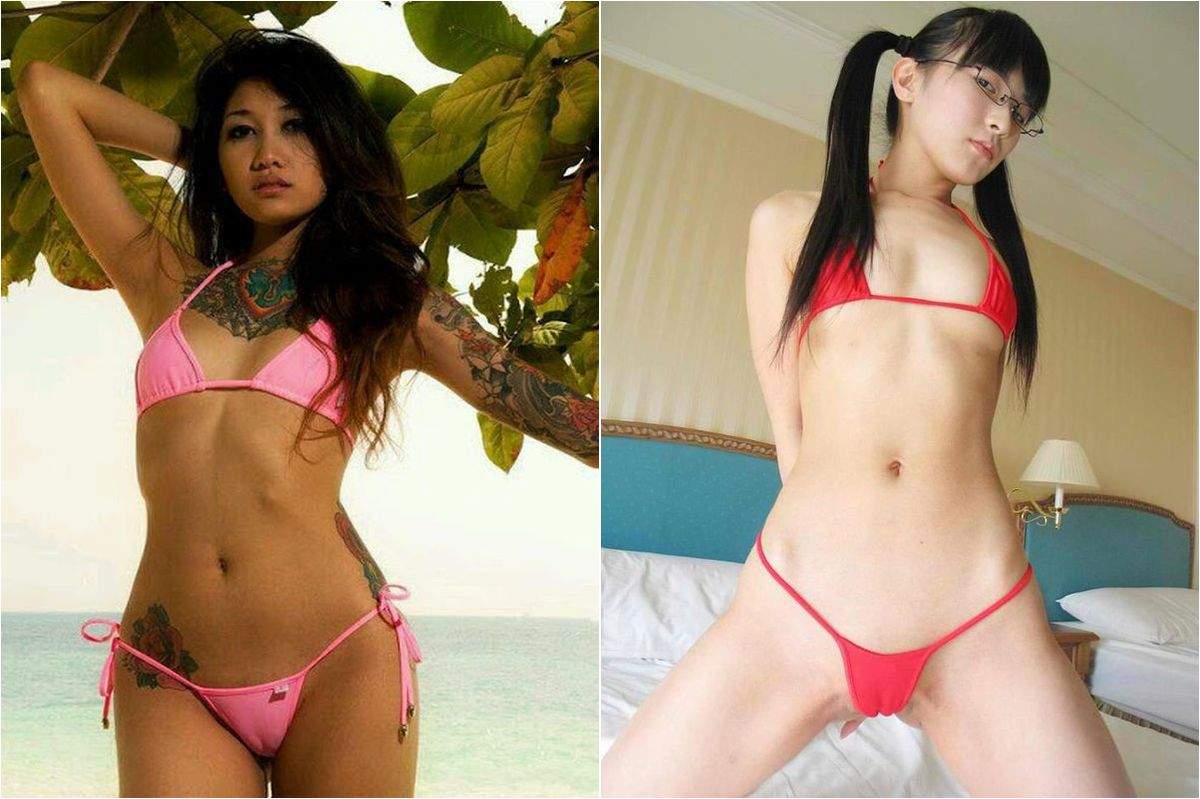 Camel Toe Asian Babes Sexy Bikinis